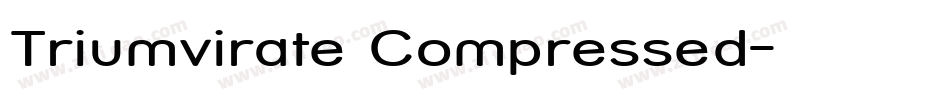 Triumvirate Compressed字体转换